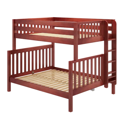 Solid Wood Bunk Bed w Vertical Ladder on End - Modular Design