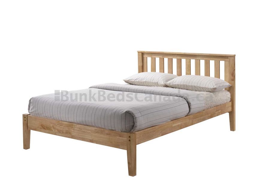 Solid wood platform bed. Crofton platform bed. Image of a platform bed. Bunk beds canada. Vancouver bed store.